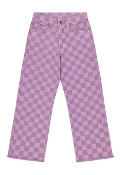The New Jania rainbow wide jeans - Lavender Herb